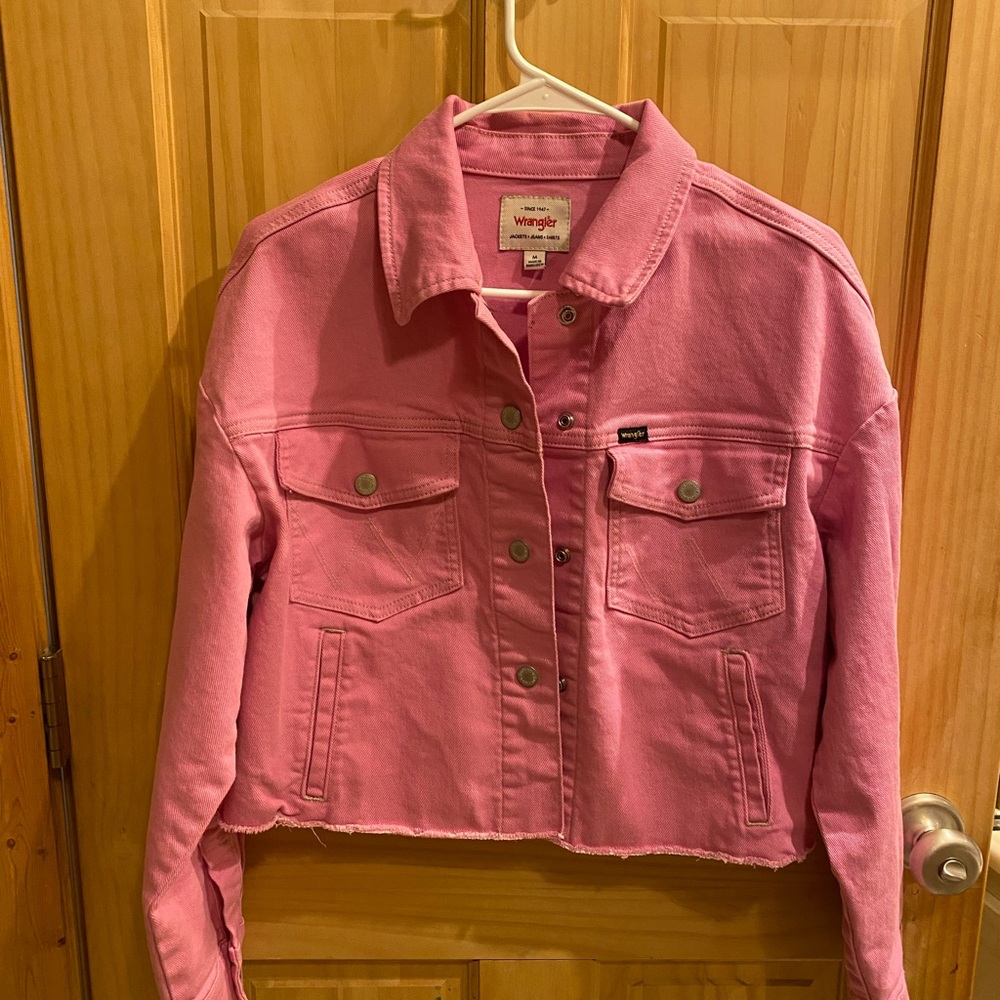 Wrangler Pink Denim Jacket for Women